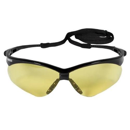 KIMBERLY-CLARK PROFESSIONAL KLEENGUARD™ NEMESIS BLACK SAFETY GLASSES WITH AMBER HARD COAT LENS