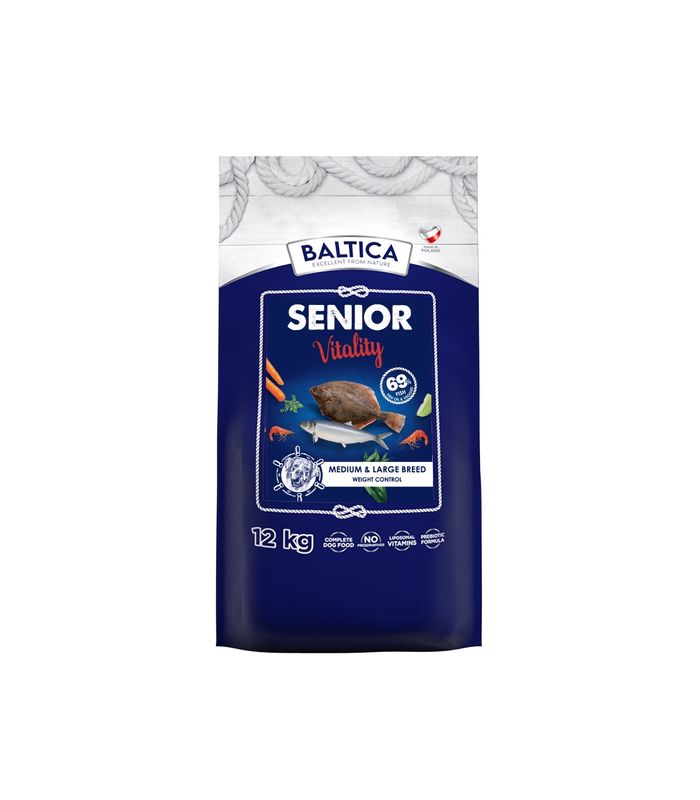 BALTICA EXCELLENT - Ryby Bałtyckie dla Seniorów (Vitality) ras dużych i olbrzymich 12 kg