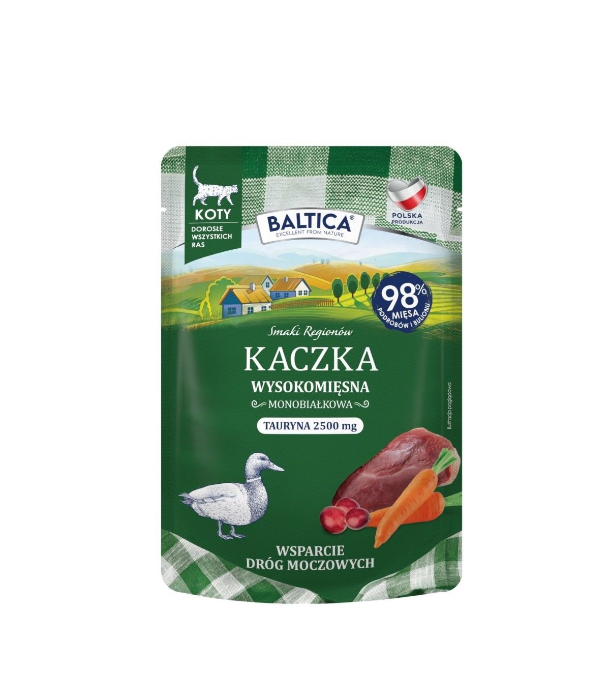 BALTICA SMAKI REGIONÓW - Karma mokra Kaczka dla kota mono proteina 100g