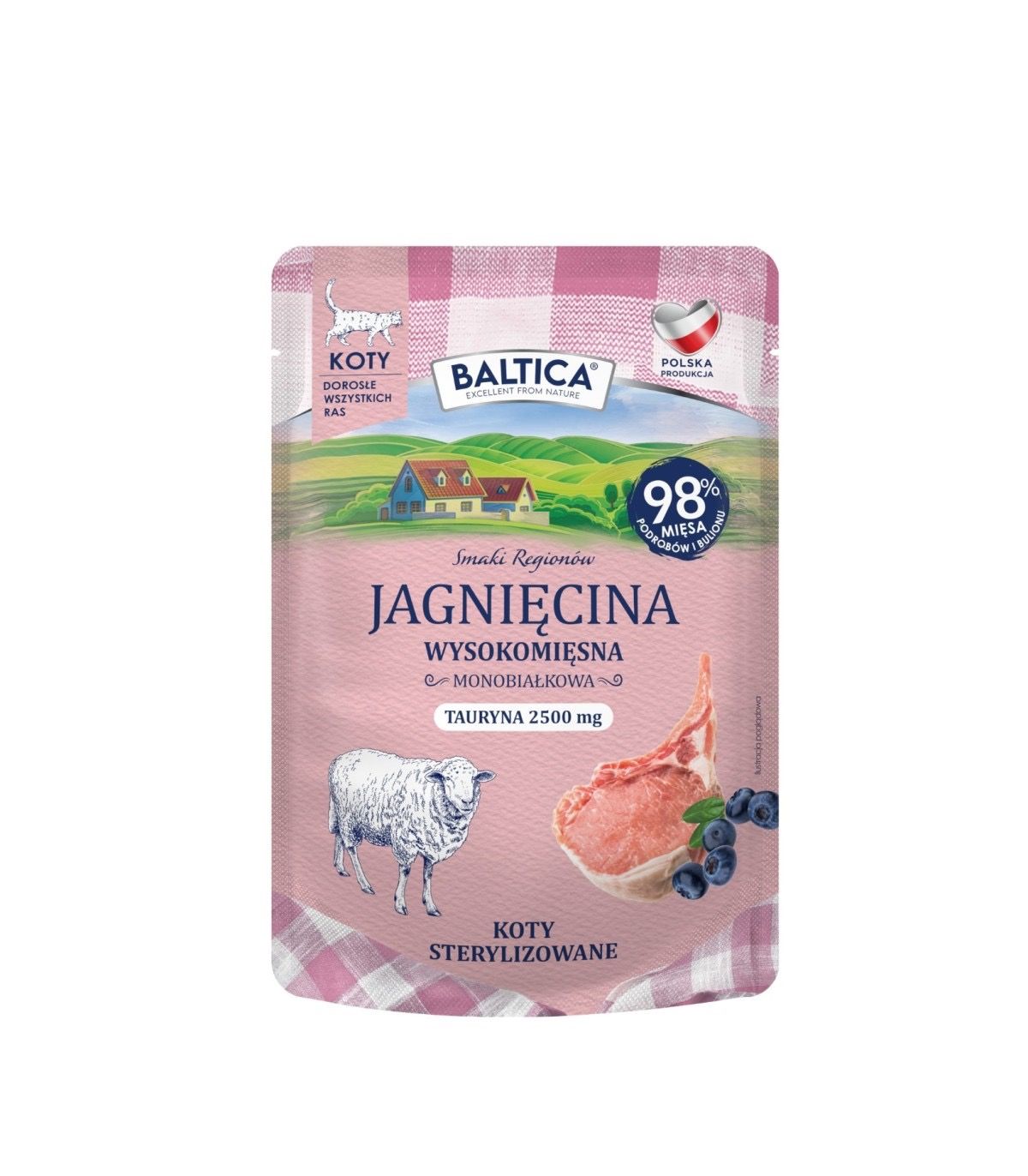 BALTICA SMAKI REGIONÓW - Karma mokra Jagnięcina Monoproteina dla kota 100g