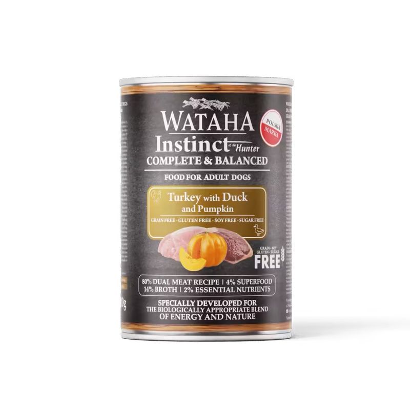 WATAHA INSTINCT Karma Mokra Indyk z kaczką i dynią 400g