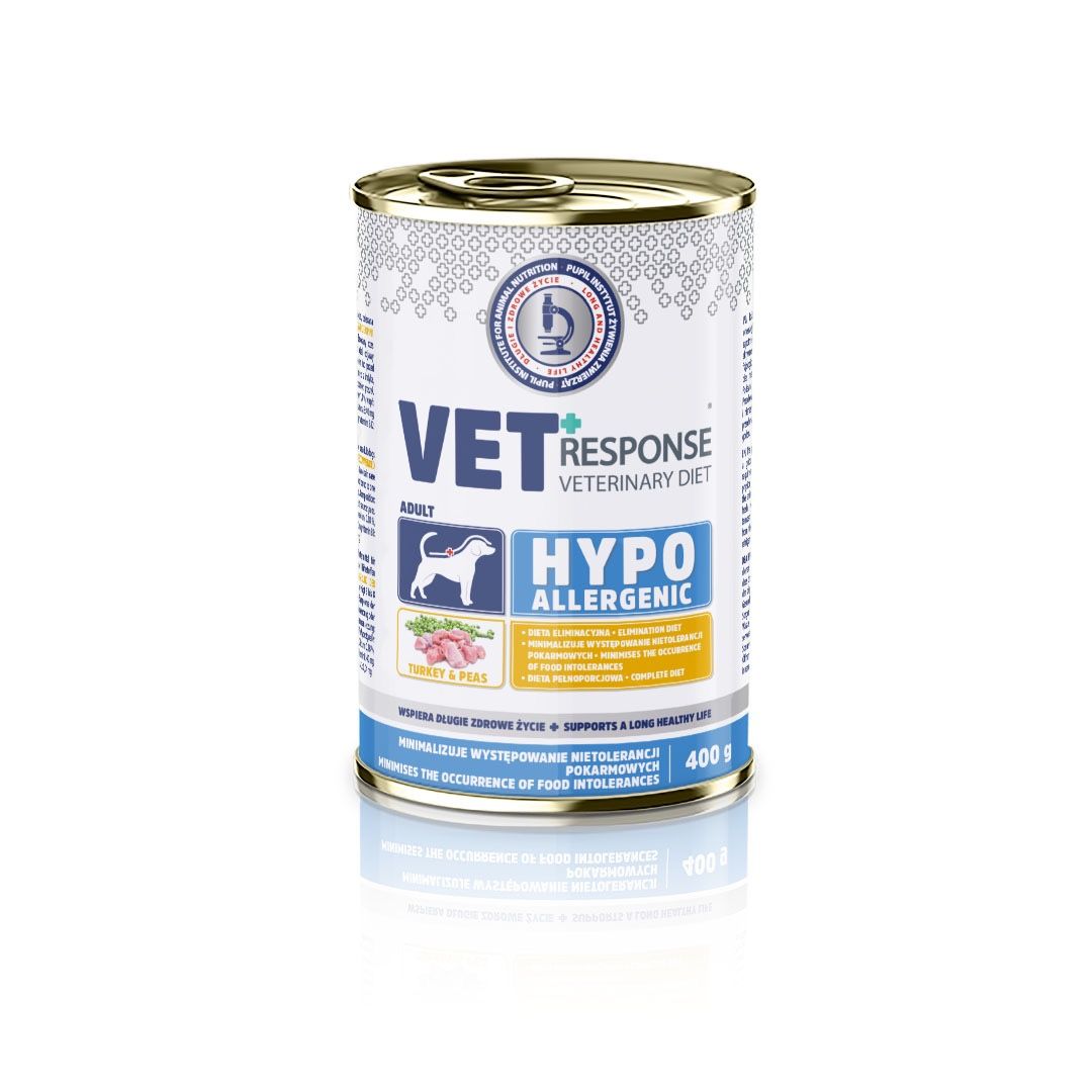 VET RESPONSE HYPOALLERGENIC karma mokra dla psa - indyk 400 g