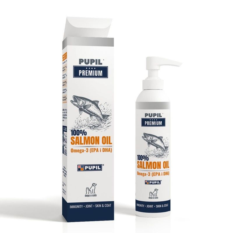 PUPIL PREMIUM Olej z łososia dla psa i dla kota 250 ml