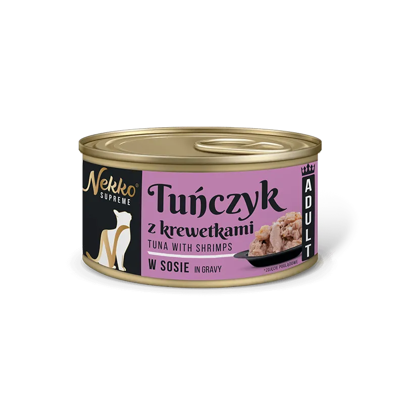 NEKKO SUPREME  Tuńczyk Krewetka w Sosie 80g