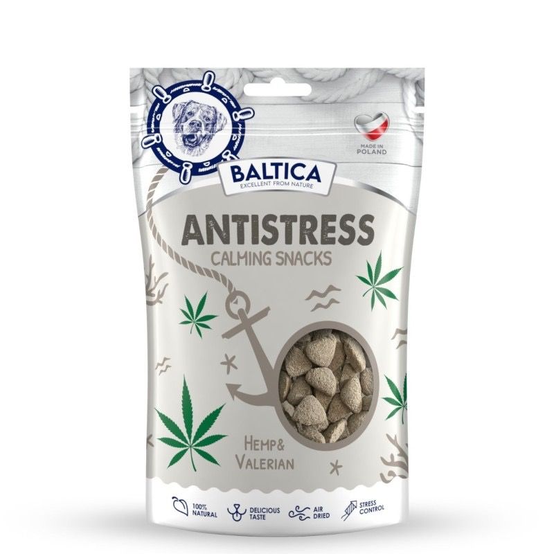 BALTICA Antistress przysmaki dla psów z konopią 100g