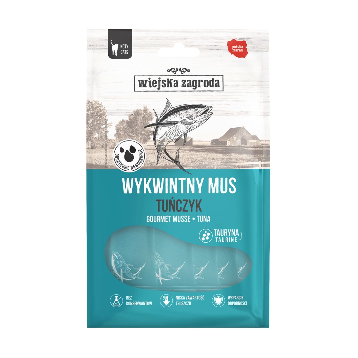 WIEJSKA ZAGRODA Wykwintny mus Tuńczyk 6x15g