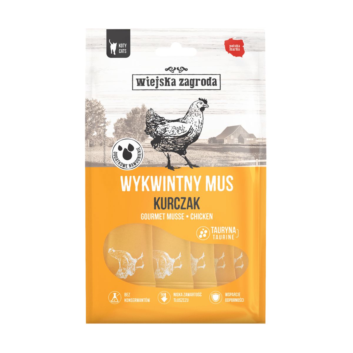 WIEJSKA ZAGRODA  Wykwintny mus Kurczak  6x15g
