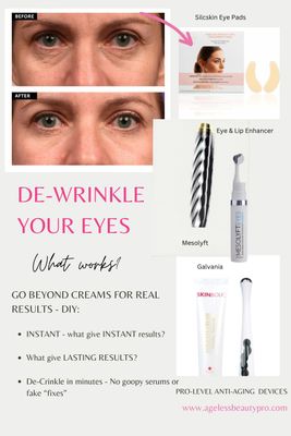 DE-WRINKLE EYES IN MINUTES