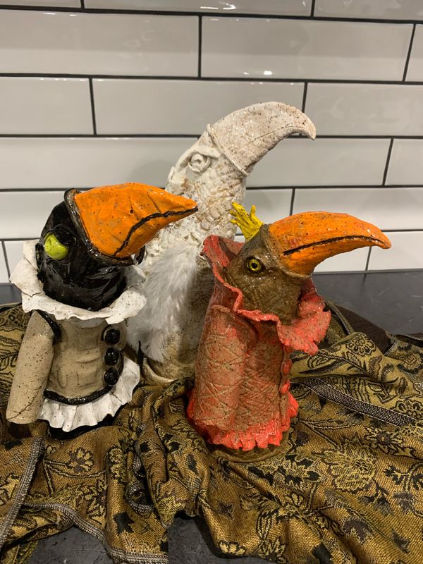 MAKE A QUIRKY BIRD OR WHIMSICAL WIND CHIME POTTERY PIECE with Ali Jackson