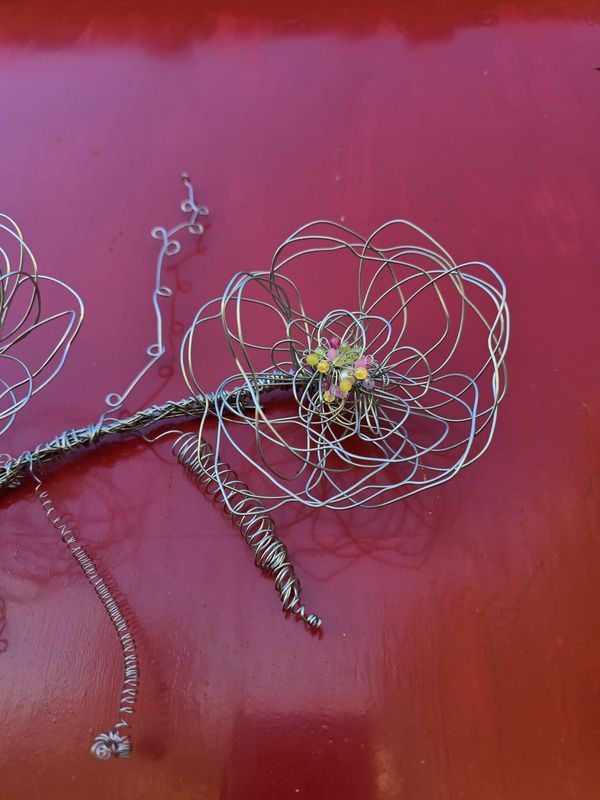WIRE FLOWER HANGING with Kathy Ross WIRE FLOWER HANGING with Kathy Ross