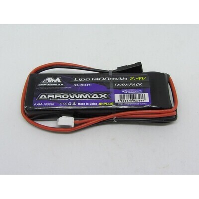 Arrowmax 1/8 LiPo Receiver Battery