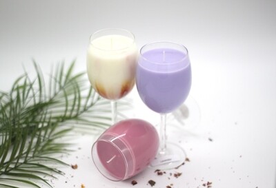 Wine Glass Soy Candle