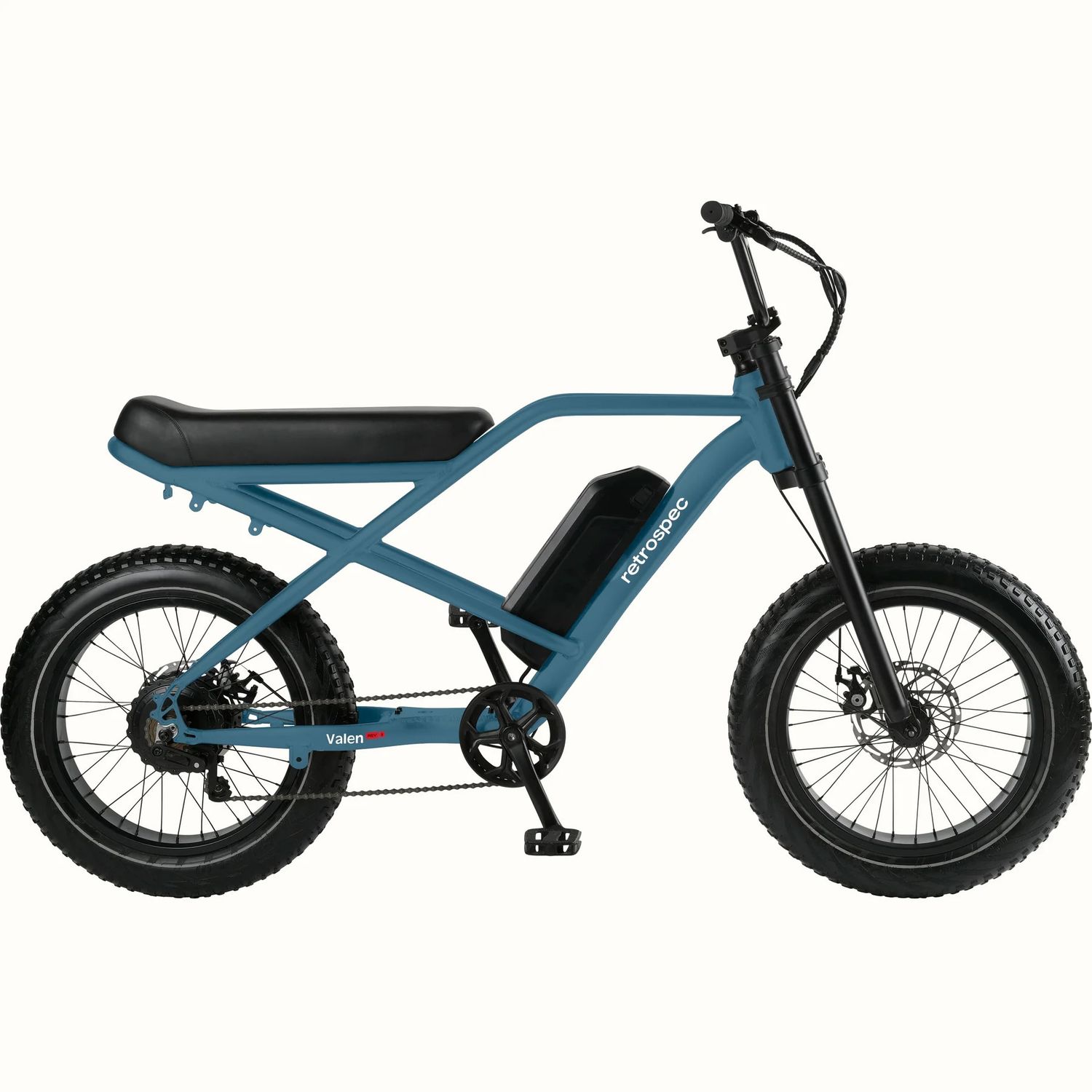 Valen Rev 3 Fat Tire Electric Bike Matte Riptide Blue