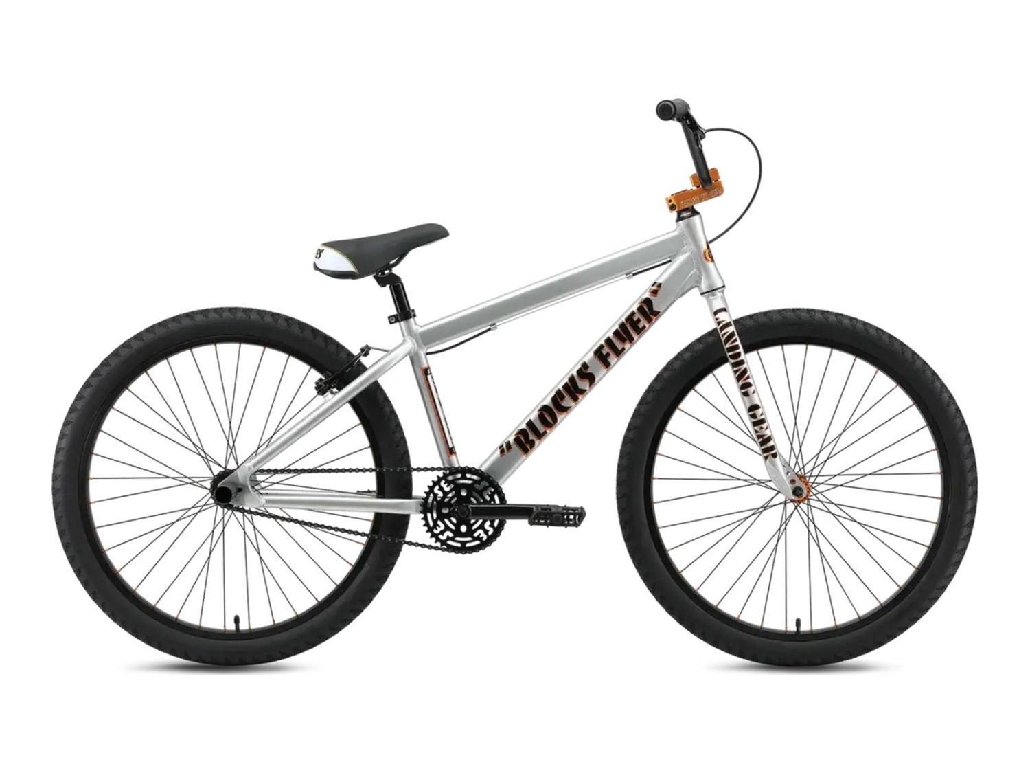 Blocks Flyer 26" Iced Out Silver