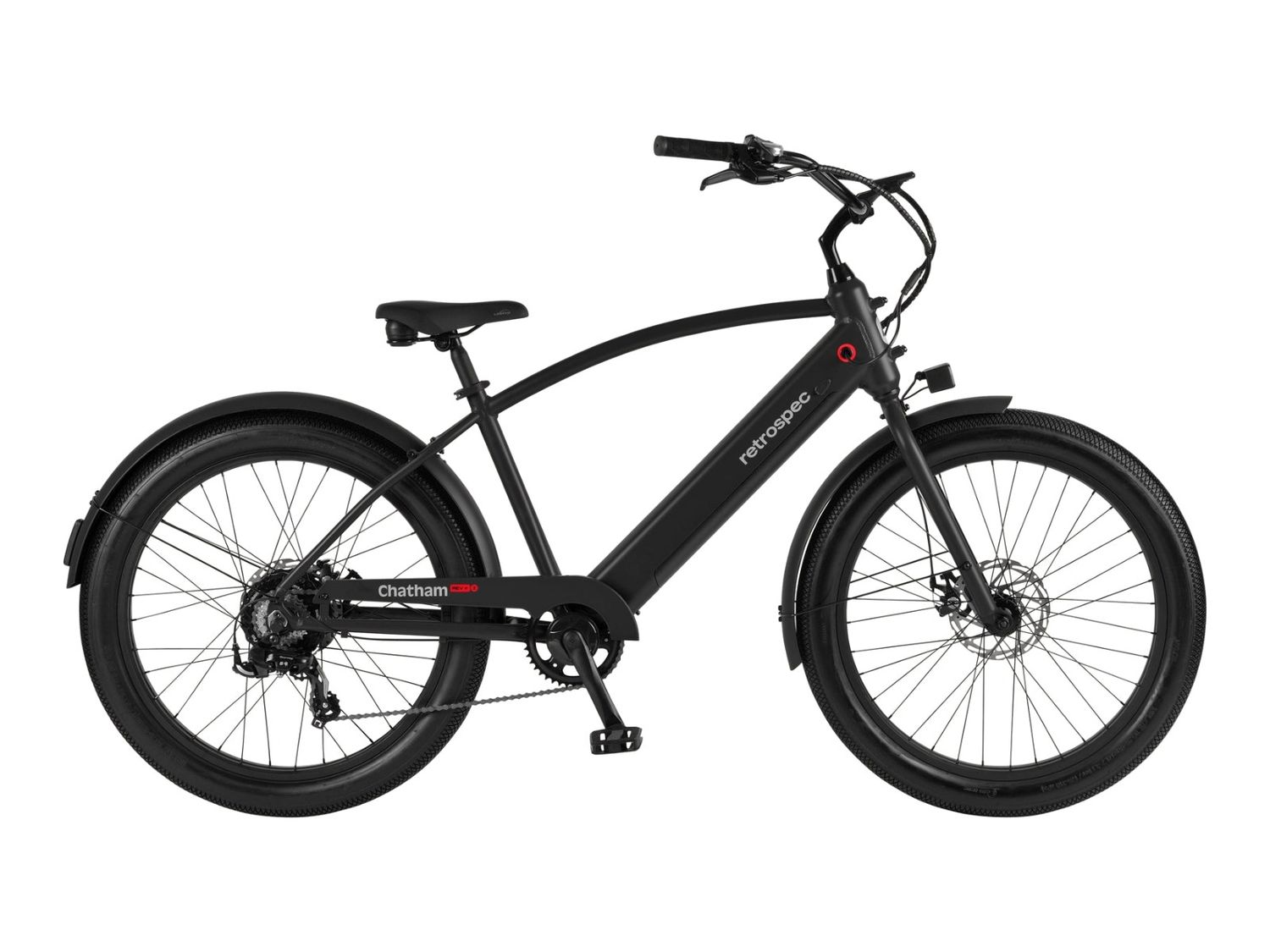 Chatham Rev+ 2 Beach Cruiser Electric Bike Matte Black
