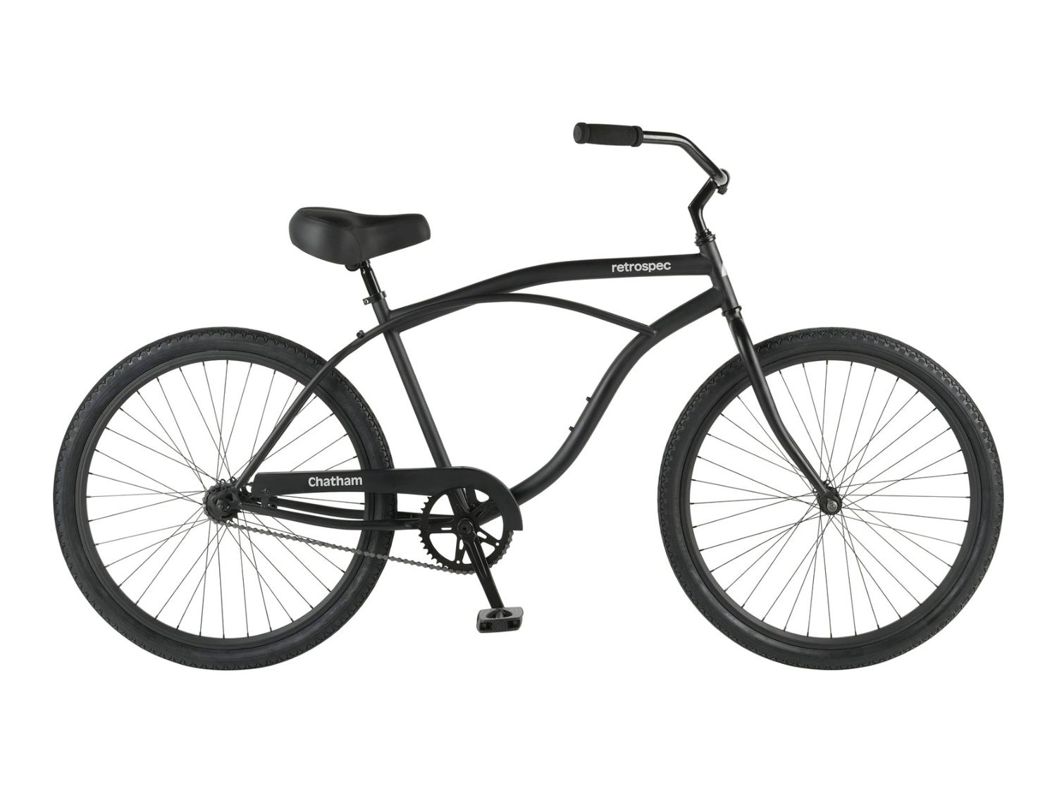 Chatham Beach Cruiser Bike - Single Speed Matte Black / 26"