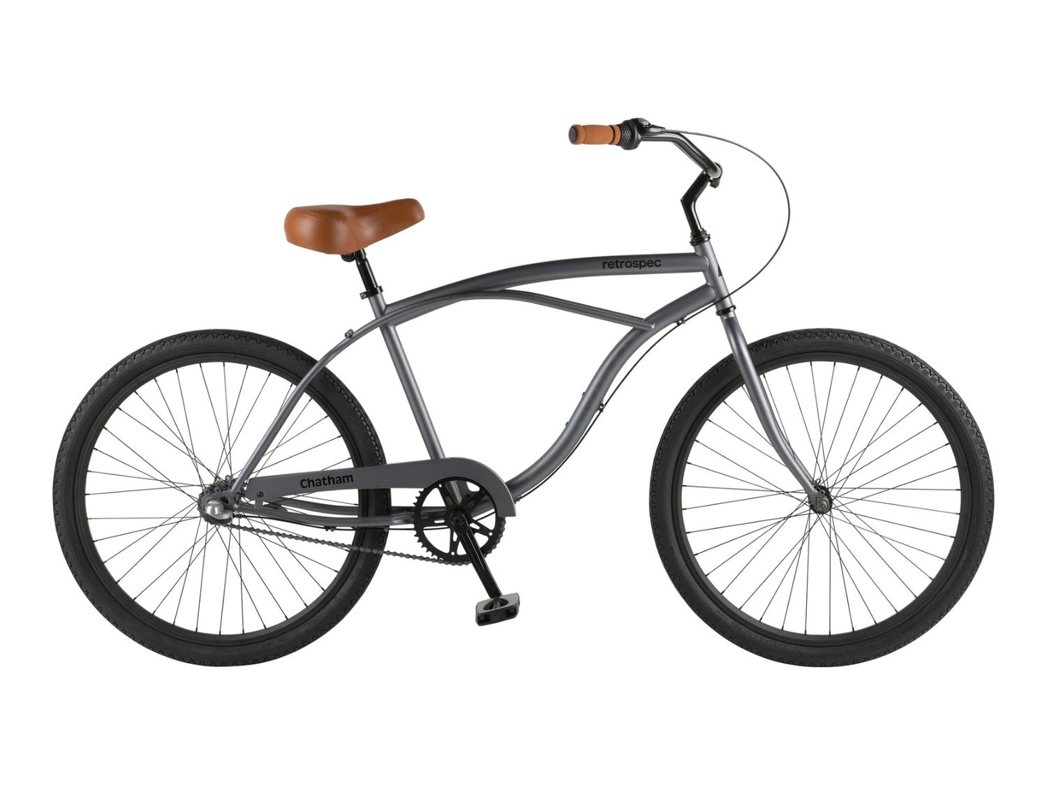 Chatham Beach Cruiser Bike - 3 Speed Matte Graphite / 26"