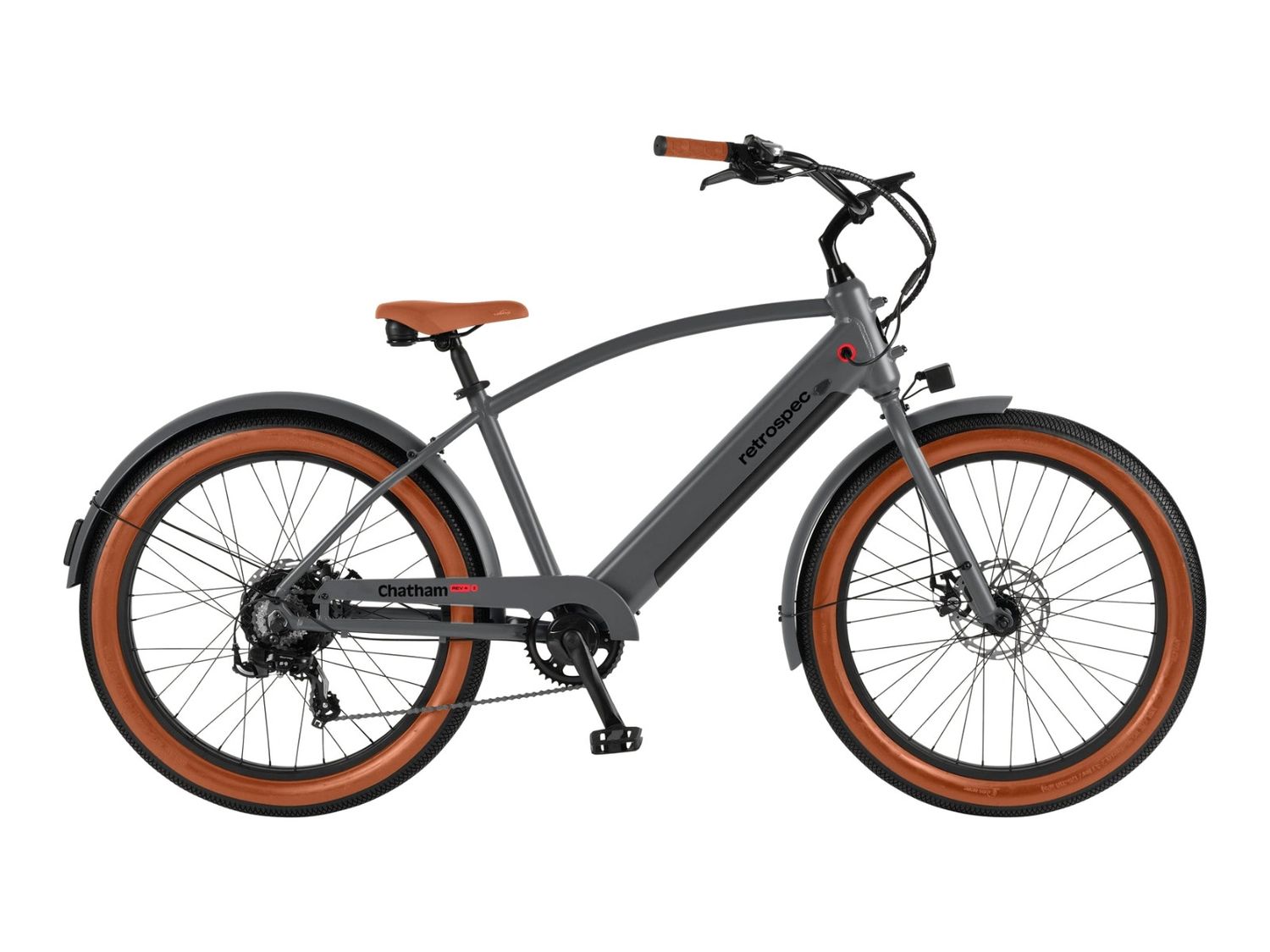 Chatham Rev+ 2 Beach Cruiser Electric Bike Matte Graphite