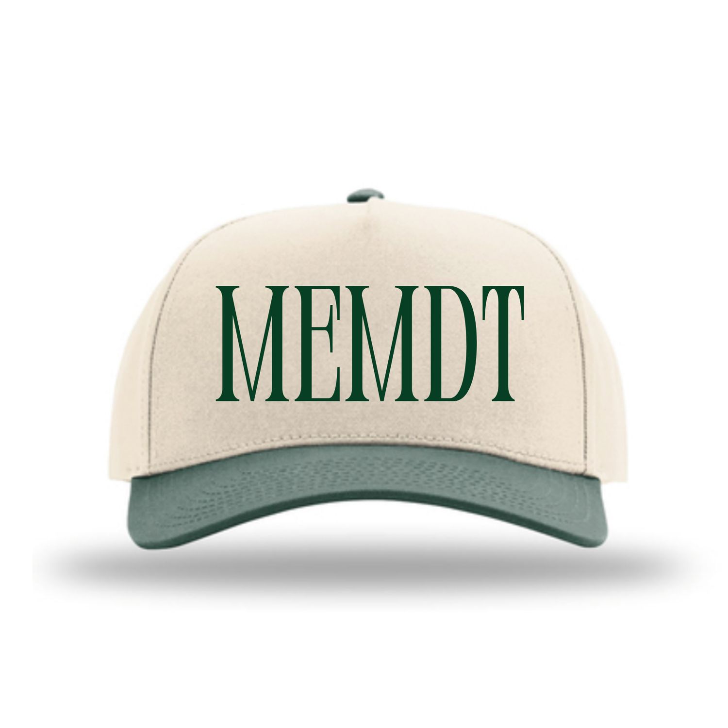 Embroidered Fabric 5-Panel Trucker Hat