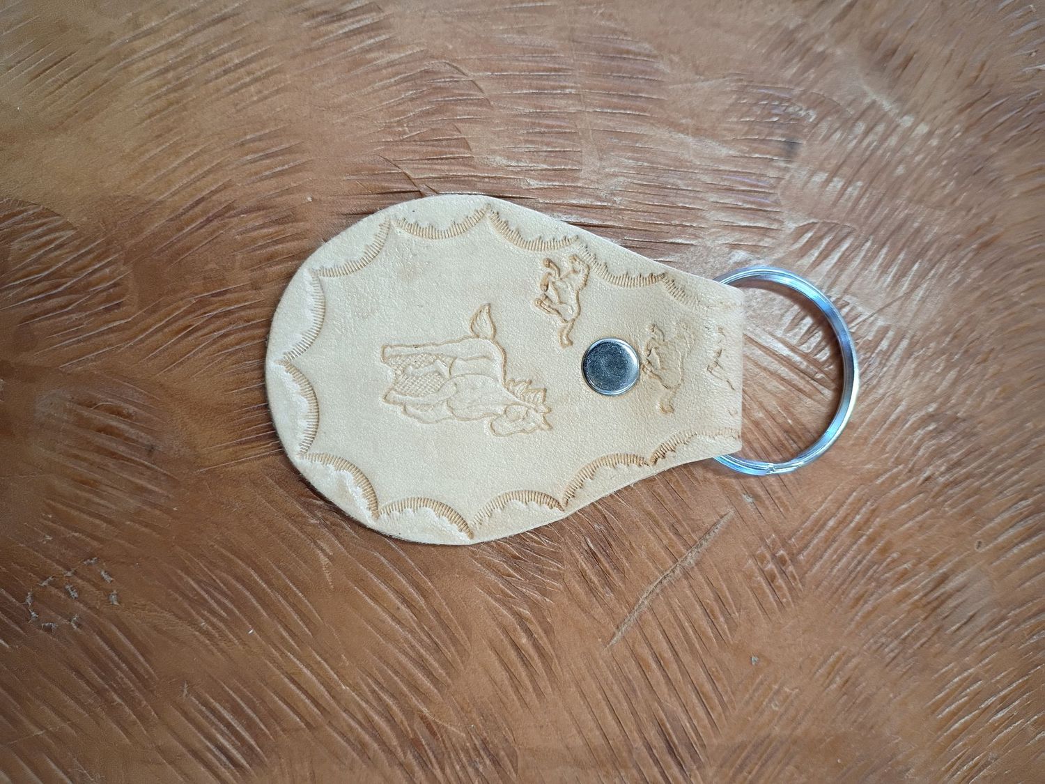 Horse Stamped Key Fob