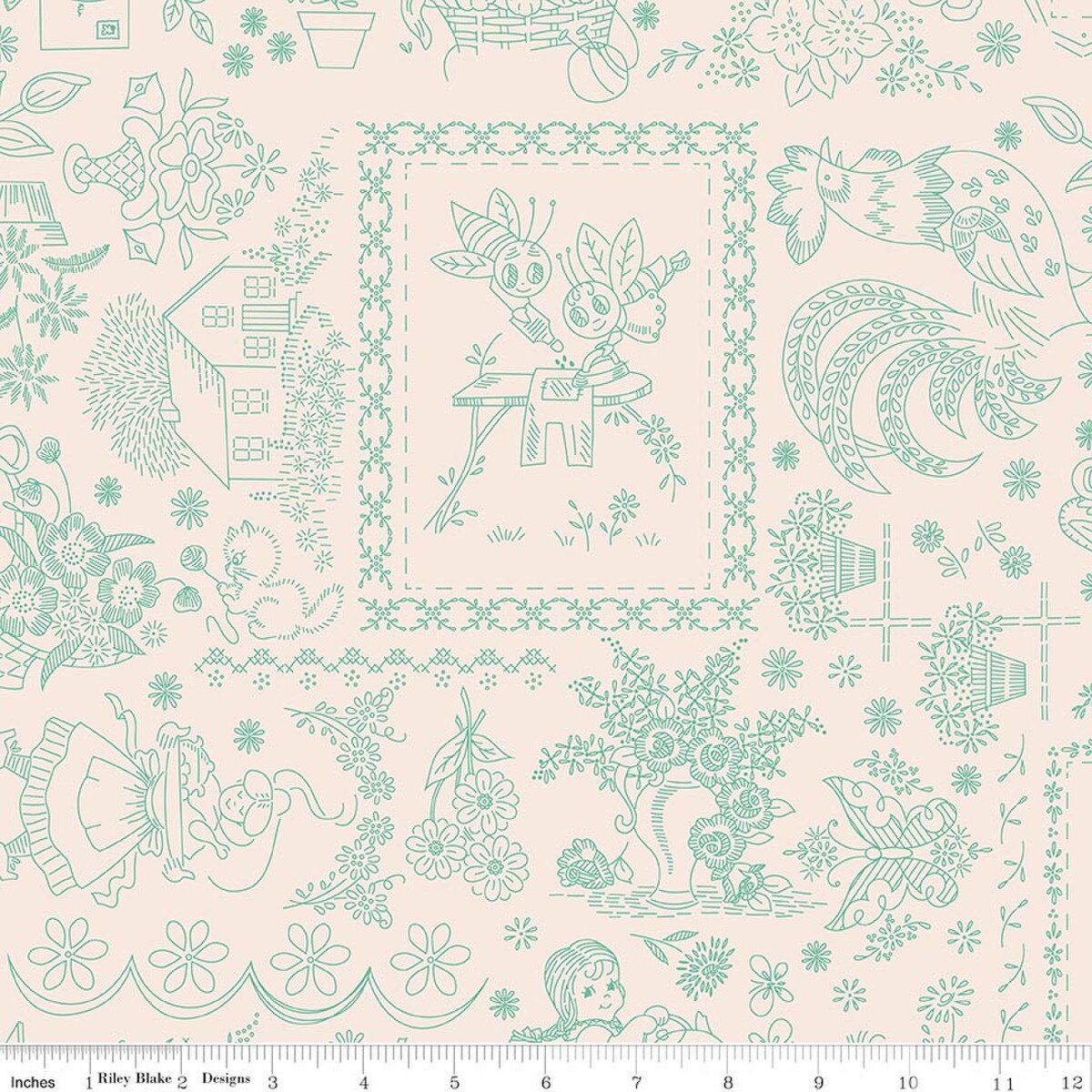 Berry &amp; Sage Embroidery Latte