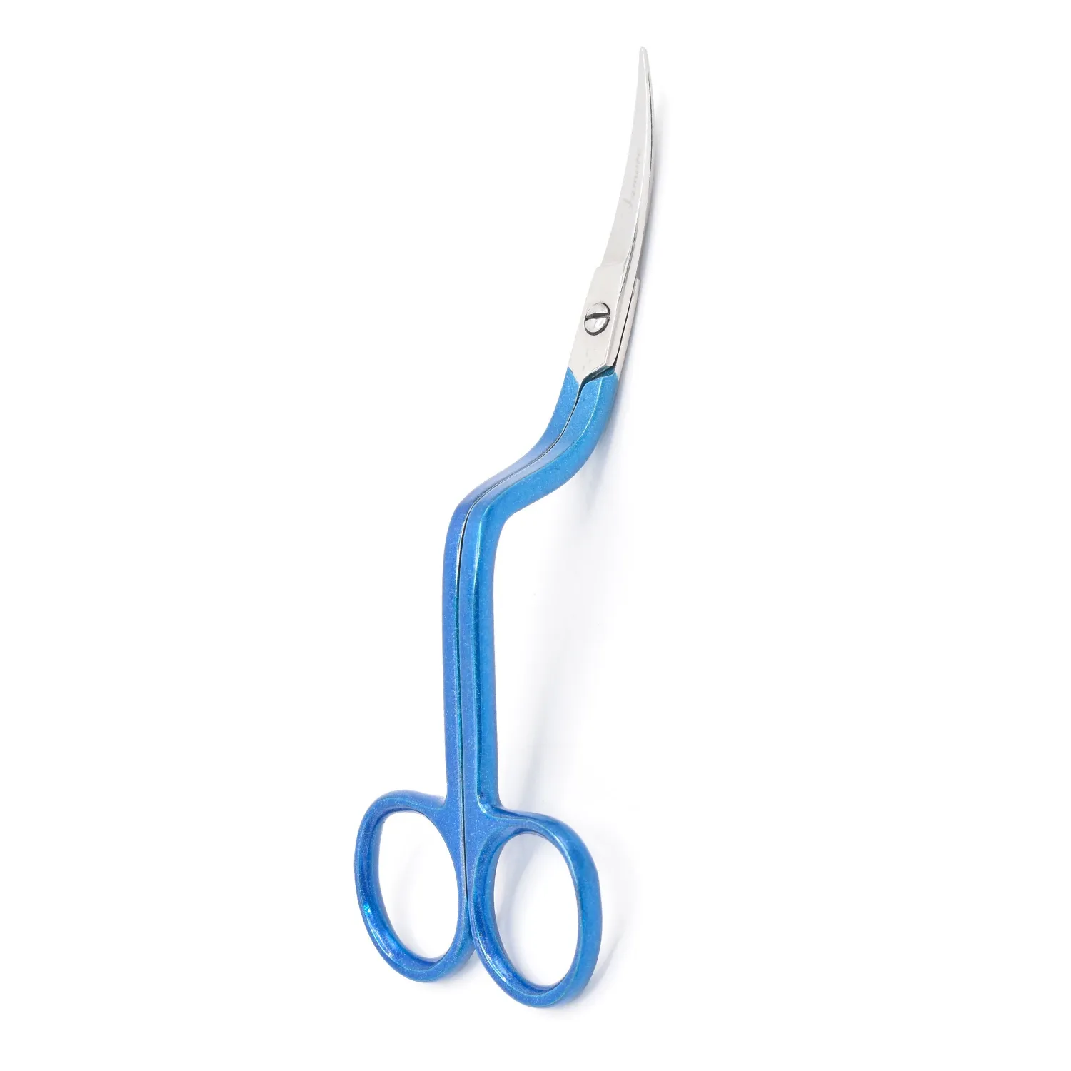 6” double curved left handed machine embroidery scissors