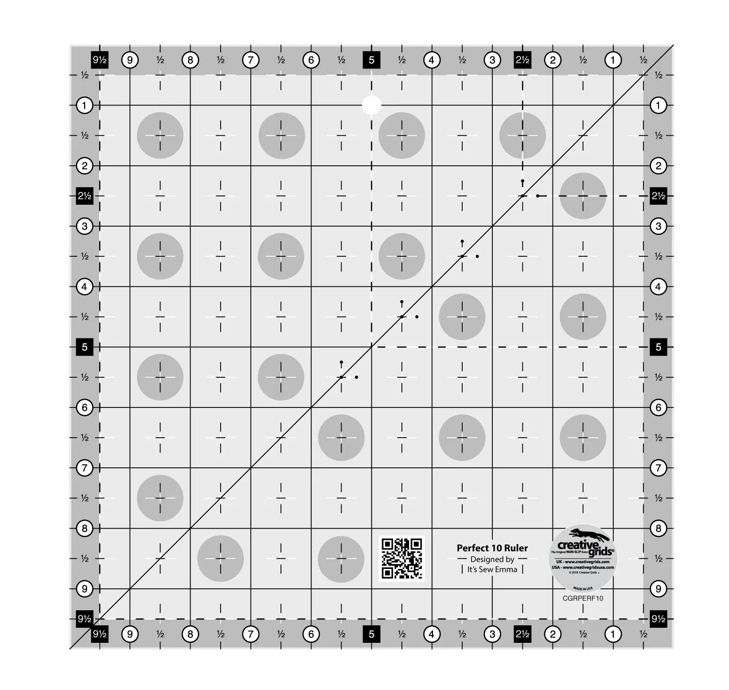 Creative Grids Quilt Ruler 10