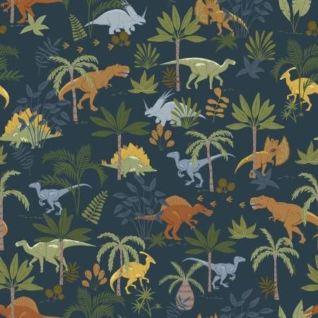 NAVY JUNGLE FLANNEL