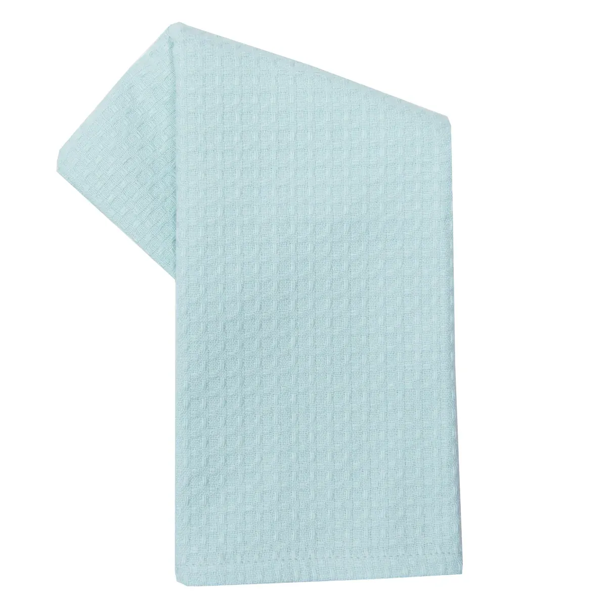 Solid Mint Waffle Tea Towel