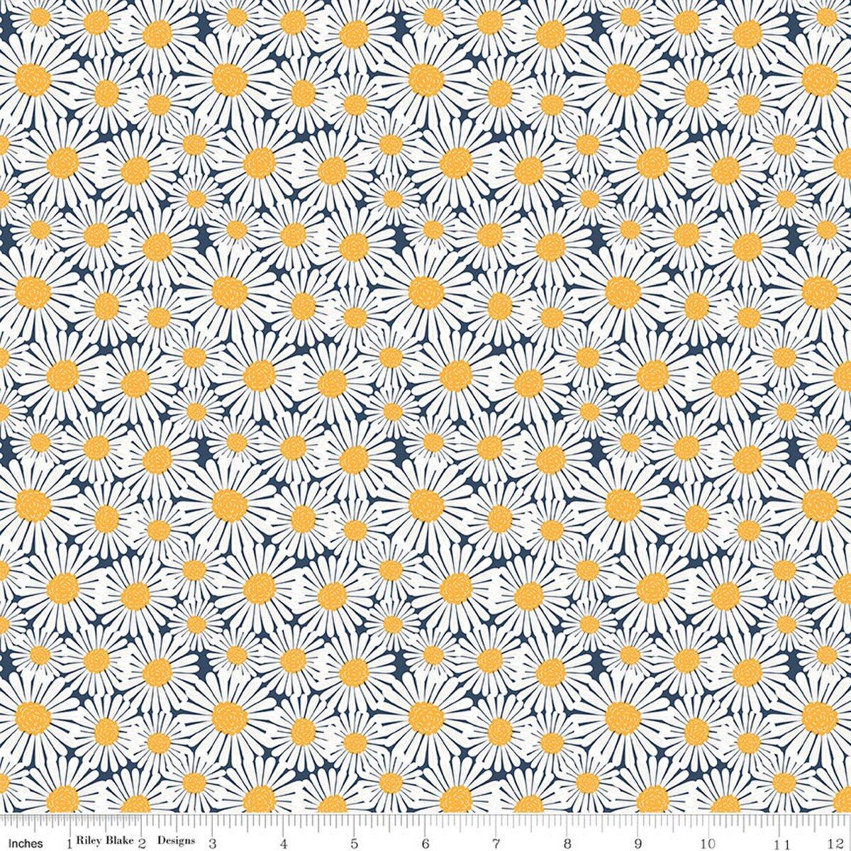 Sunshine &amp; Dandelion Navy Daisy