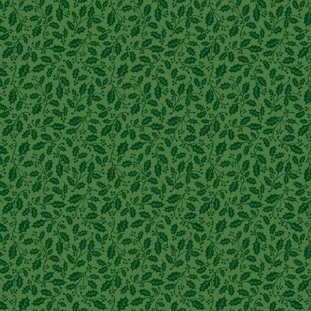 Poinsettas Christmas Holly Green