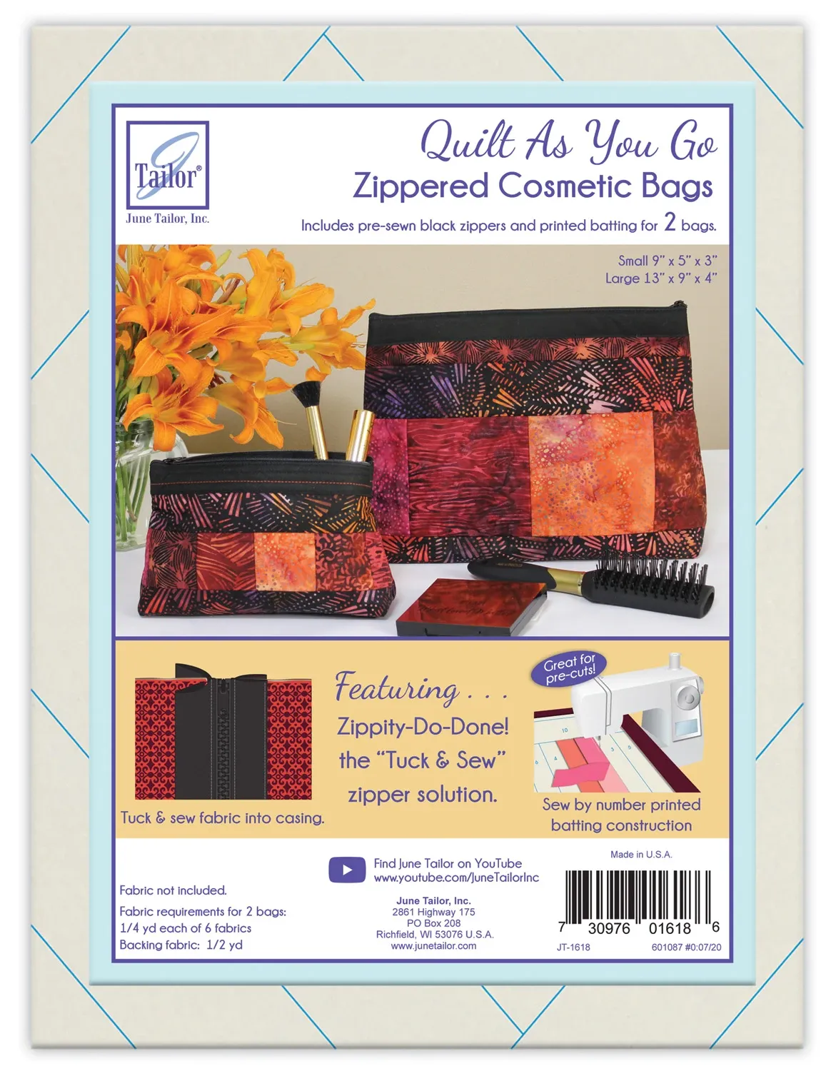 Quilt as you go Cosmtc Black
