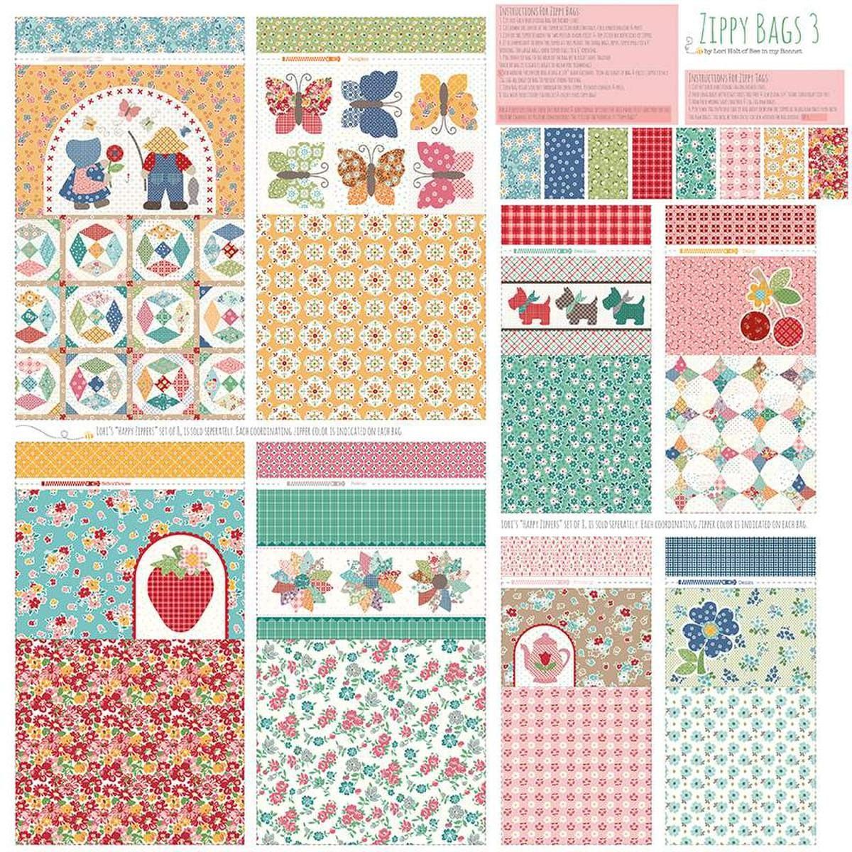 Prairie Home Zippy Bags