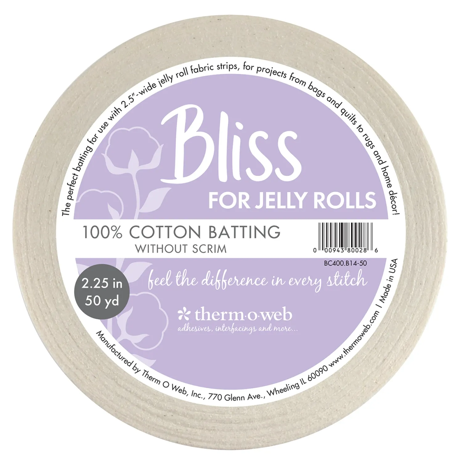 Cotton Batting for Jelly Rolls