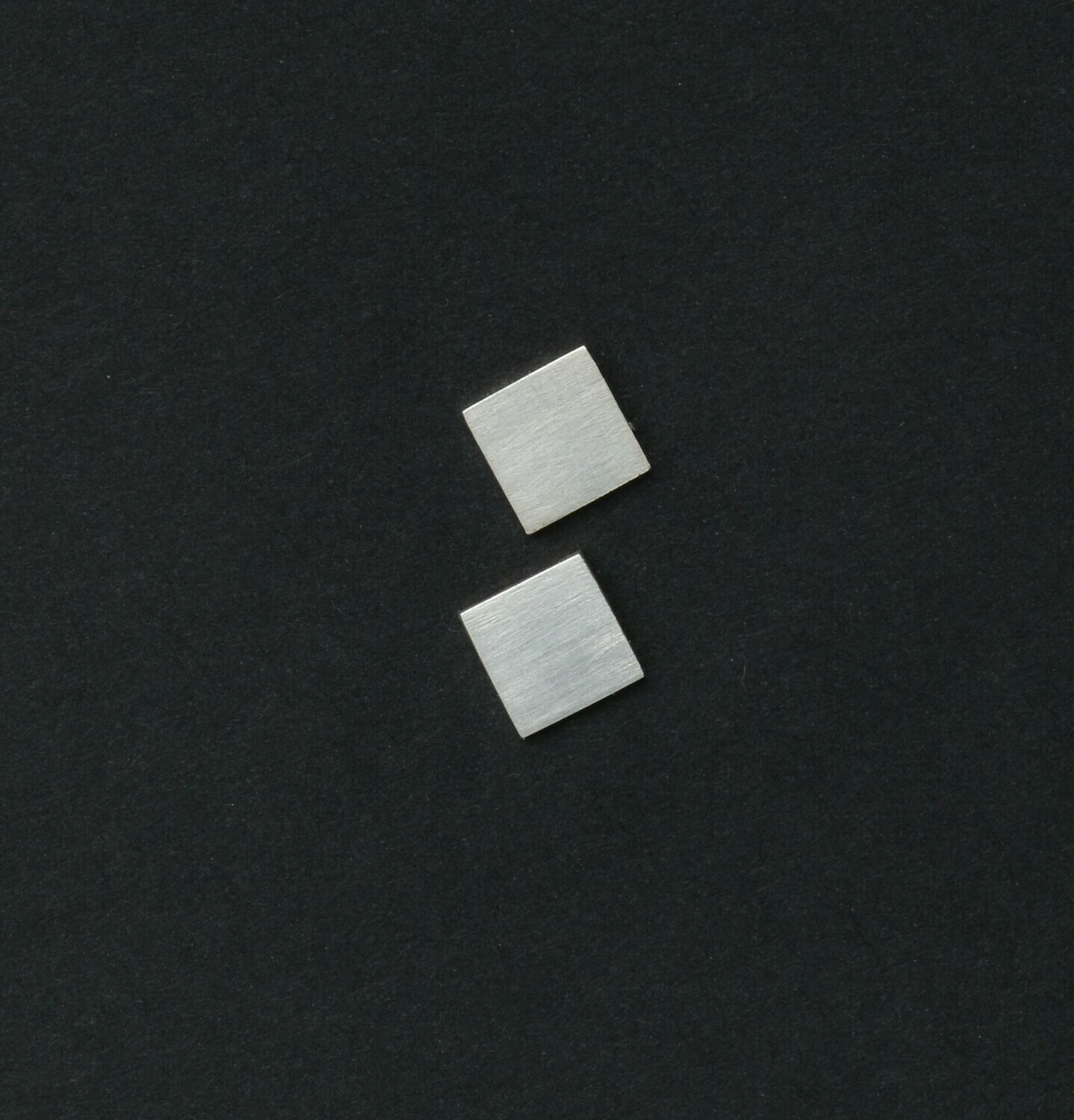 Satin Finish Square Studs