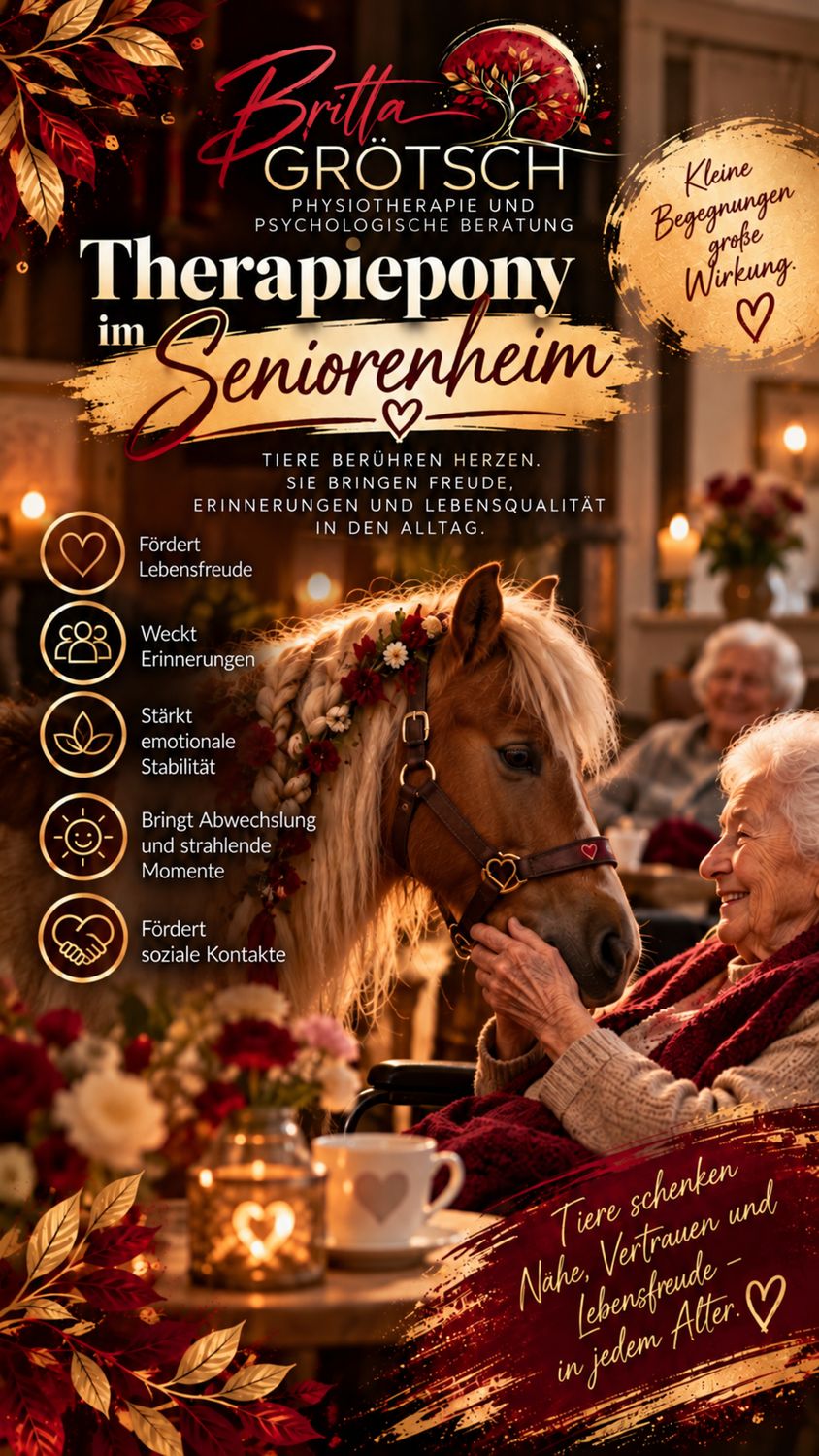 Therapiepony im Seniorenheim