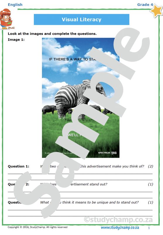 Grade 4 English Visual Literacy workbook 2