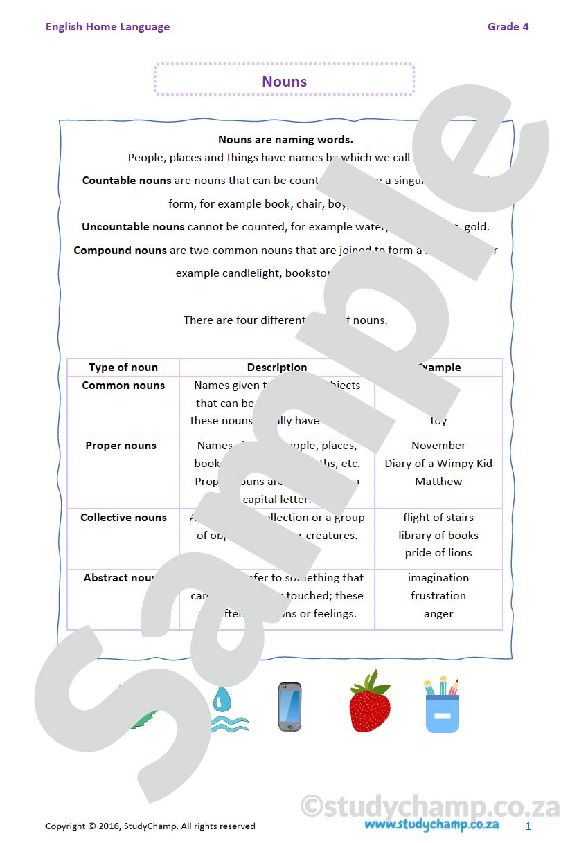 Grade 4 English: Nouns