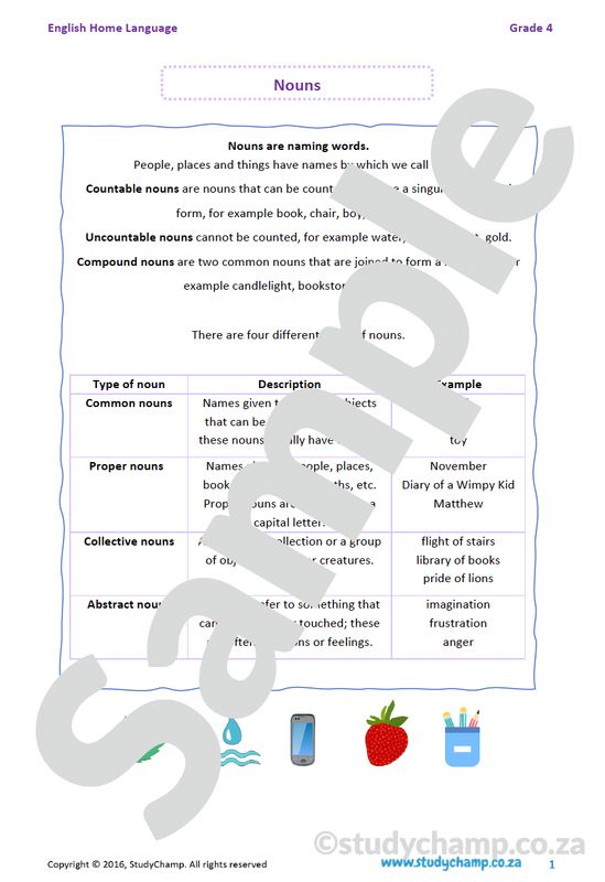 Grade 4 English: Nouns