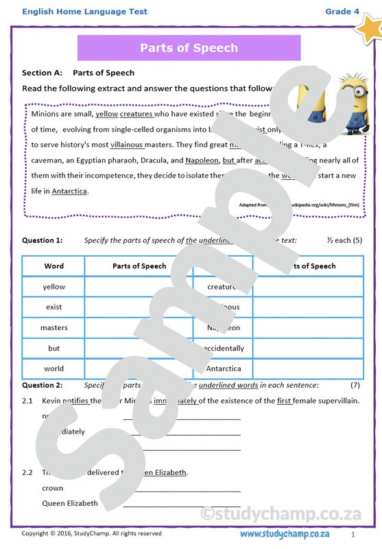 Grade 4 English Test: Wakaberry