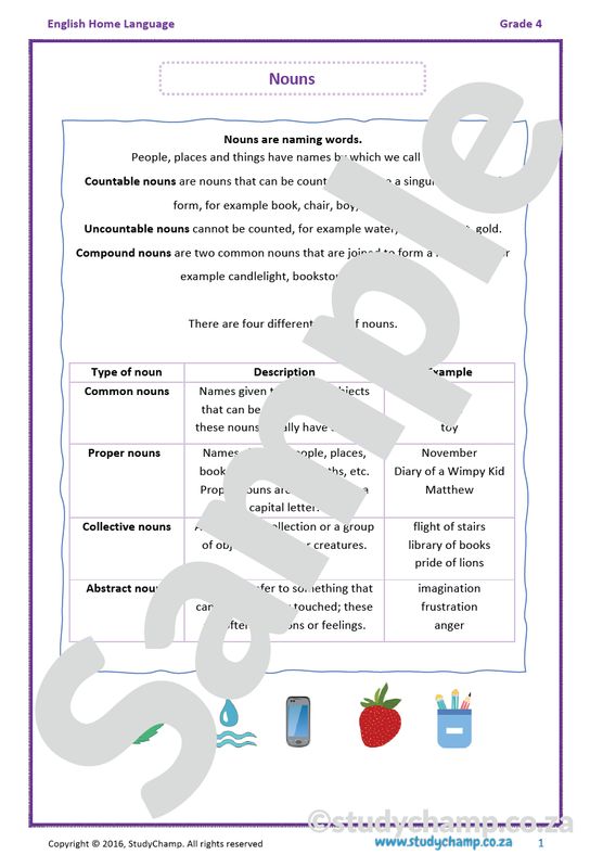 Grade 4 English: Nouns