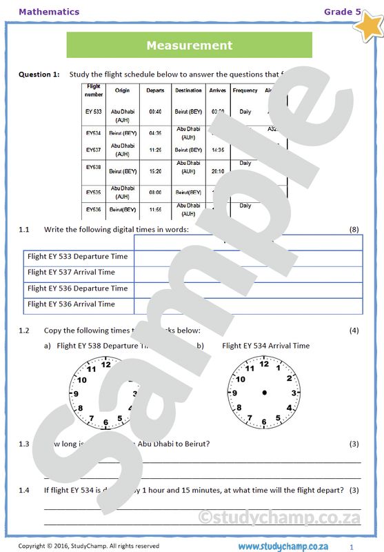 Grade 5 Mathematics Test: Mixed Concepts 5