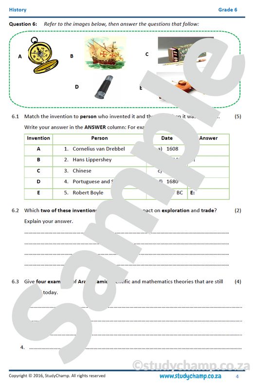 Grade 6 History Test: The Renaissance