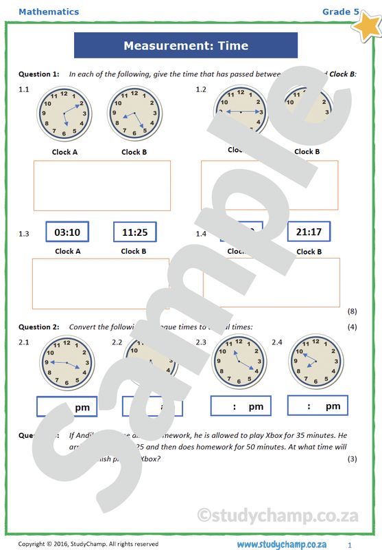 Grade 5 Mathematics Test: Mixed Concepts 2