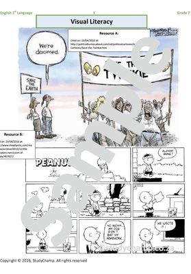 Grade 7 English workbook: Visual Literacy