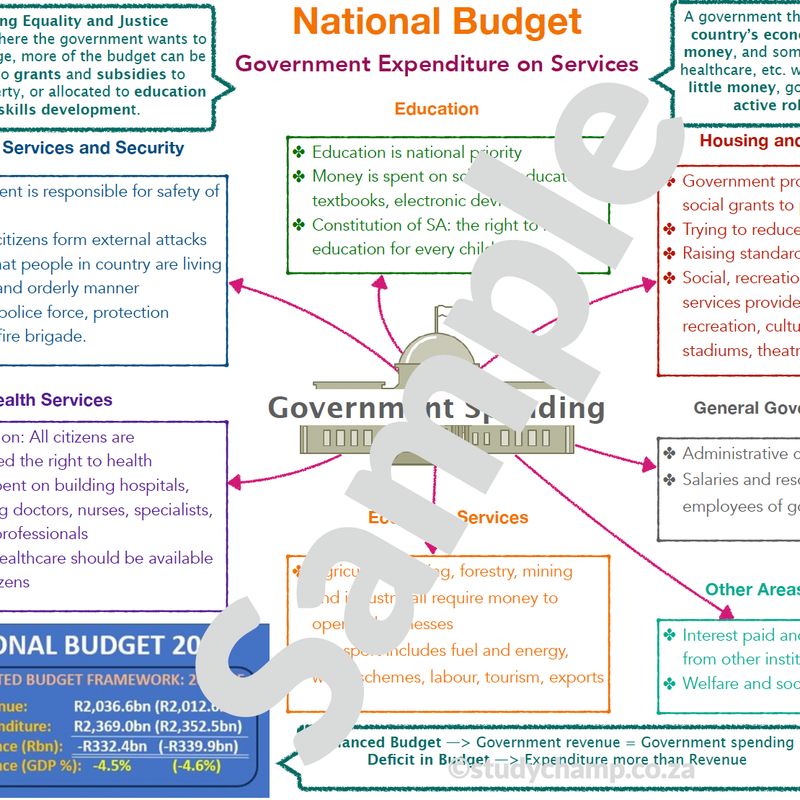 Grade 8 EMS Summary: National Budget