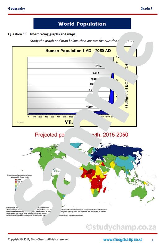 Grade 7 Geography Test: World Population
