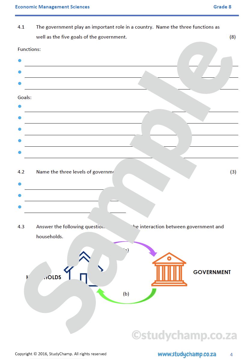 Grade 8 EMS Mid-year Exam Revision: Business Studies