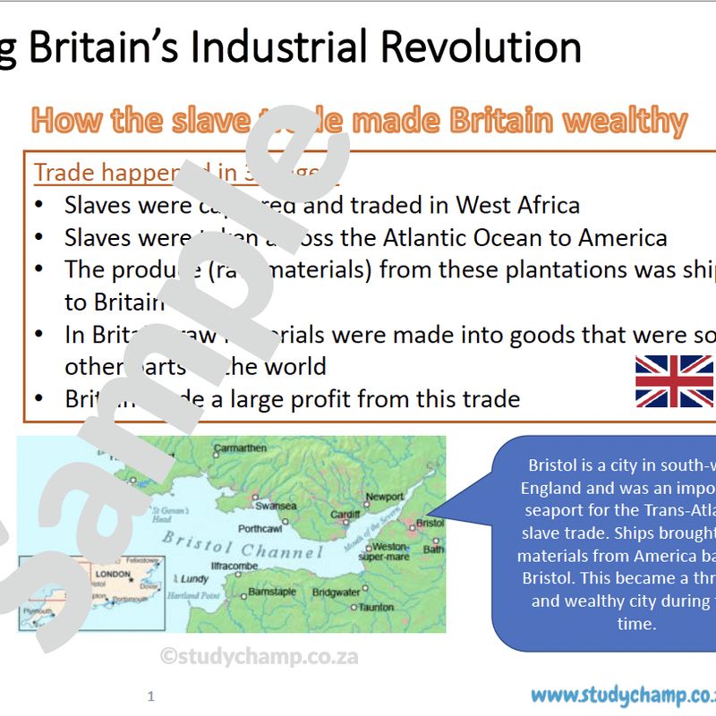 Grade 8 History Summary: Industrial Revolution