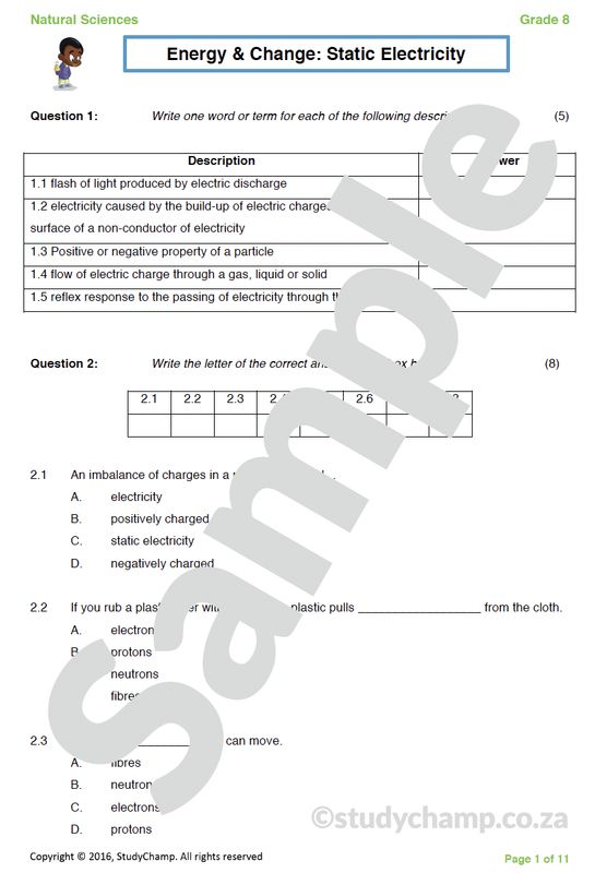 Grade 8 Mathematics Test: Statistics and Data handling